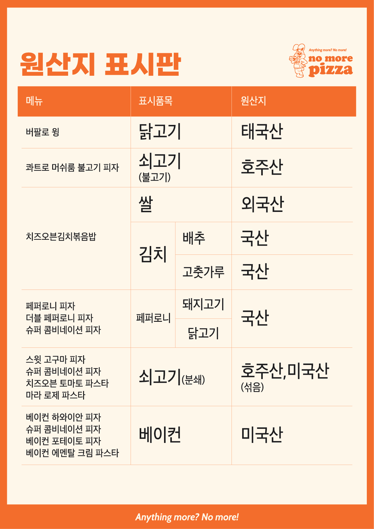 알러지 정보
